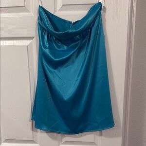 SHEIN Blue strapless Mini Dress